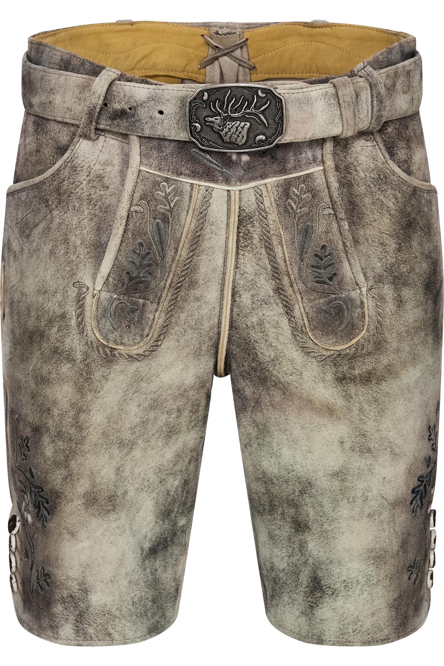 Lederhose Austin von Spieth & Wensky in grau